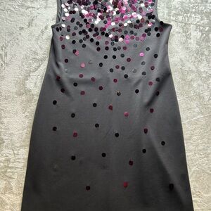 Alfani Elegant Black Sequin Dress
